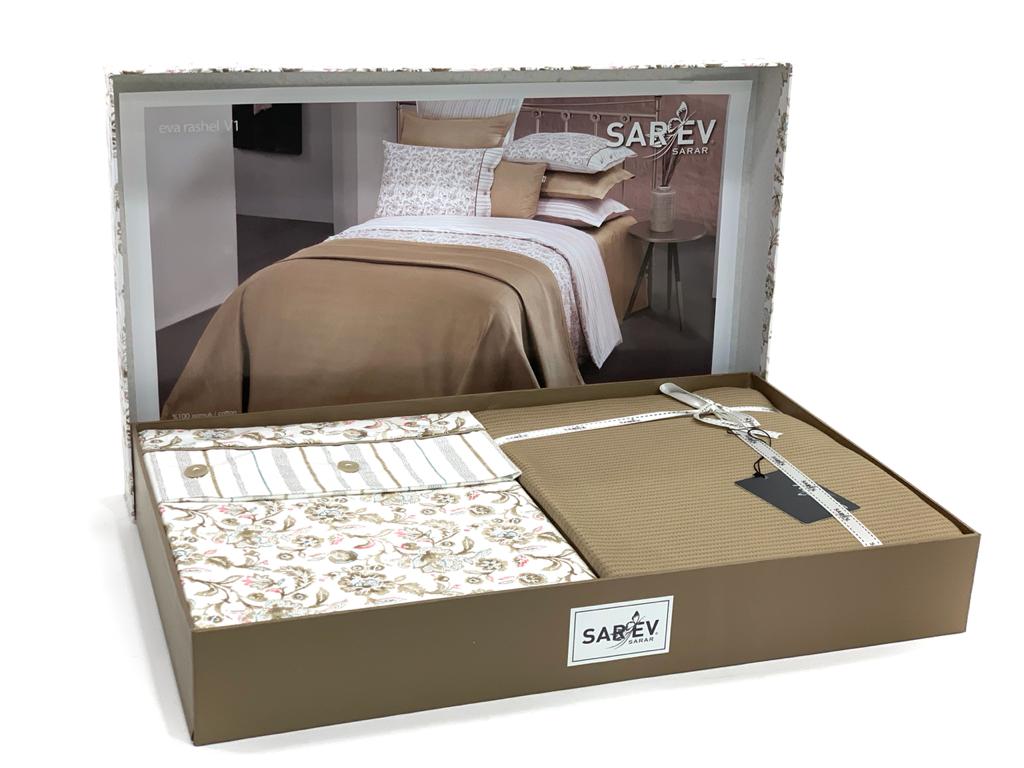Комплект  Sarev "EVA RASHEL"(покрывало +постельное белье )1,5 спальн. Y 805