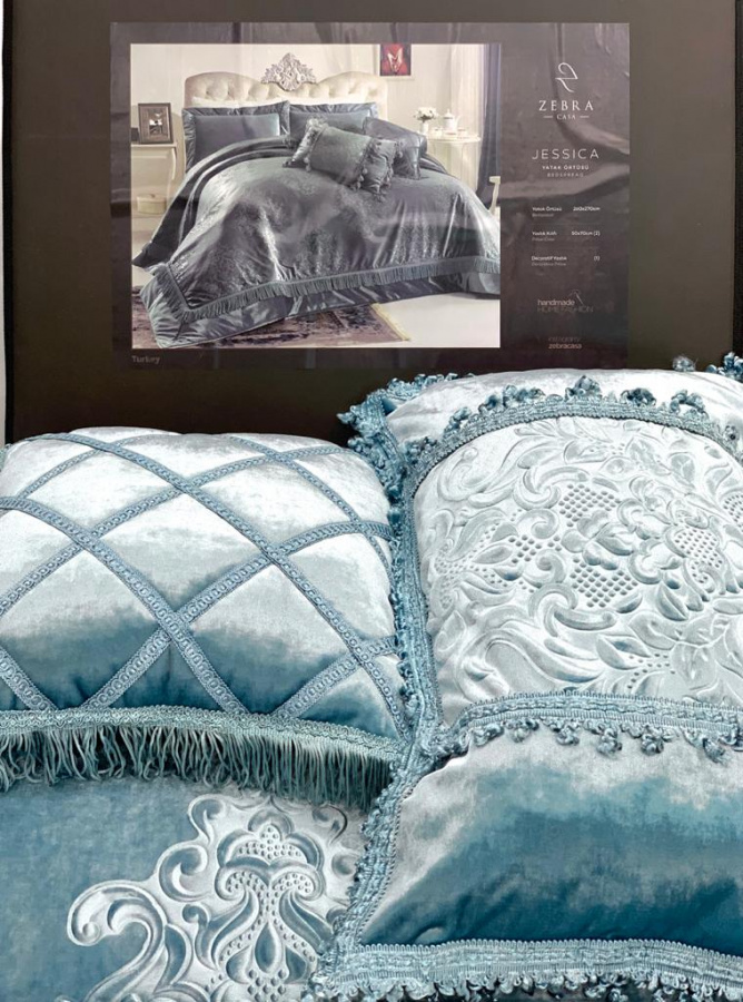 Покрывало  ZEBRA "Jessica" с наволочками и декоративными подушками    евро Y 769